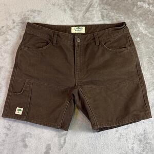 Arborwear Womens Brown Work Shorts Size 12W Utility Outdoor Hiking Durable